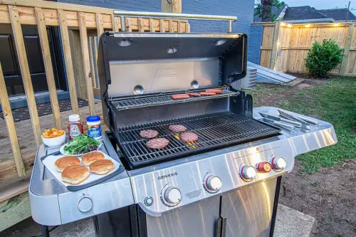 Nothing beats a delicious BBQ in your own private backyard oasis with gazebo dining.